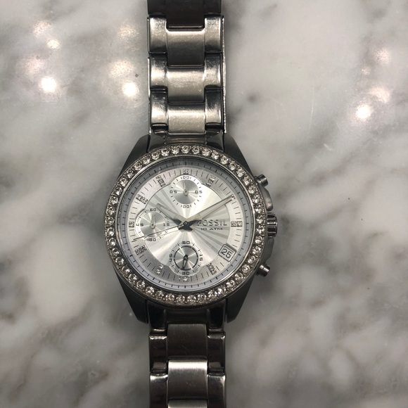 Fossil Accessories - Fossil Crystal Face Watch
